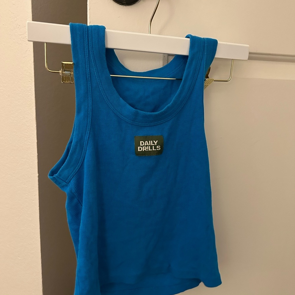 Daily Drills Vibrant Blue Sleeveless Top